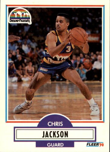 1990 Fleer Update Basketball Rookie Card (1990-91) #U25 Chris Jackson