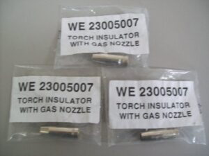 lot of (3) clarke welder torch insulator w/ gas nozzle we23005007 welder parts