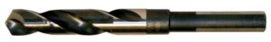 cle-line c17032 17/32 in. x 6 in. black and gold oxide finish high speed steel 118-degree split point reduced shank twist drill bit (1-pack)