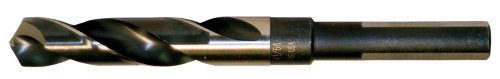 Cle-Line C17032 17/32 in. x 6 in. Black and Gold Oxide Finish High Speed Steel 118-Degree Split Point Reduced Shank Twist Drill Bit (1-Pack)