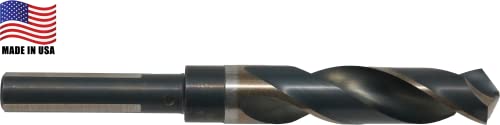 Cle-Line C17054 7/8 in. x 6 in. Black and Gold Oxide Finish High Speed Steel Silver & Deming 118-Degree Twist Drill Bit (1-Pack)