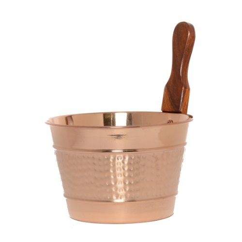 Luxury Finnish Sauna Bucket in Copper Including Matching Ladle