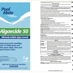 Pool Mate 1-2150-04 50 Pool Algaecide, 4-Pack