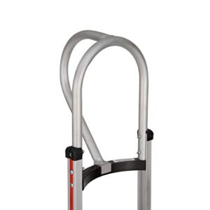 magliner 300990 aluminum vertical loop hand truck handle for hand truck with curved back frame, 20" length, 15" height, 14" width, gray