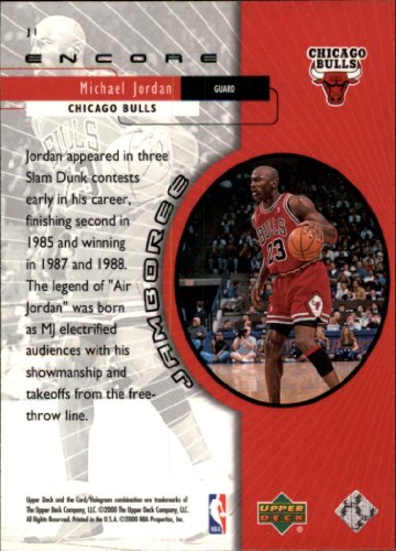 1999 Upper Deck Encore Jamboree Basketball Card (1999-00) #J1 Michael Jordan