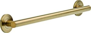 delta faucet 41824-cz contemporary 24-inch grab bar with concealed mounting, champagne bronze
