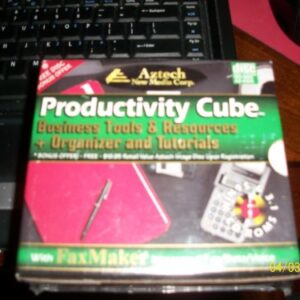 PRODUCTIVITY CUBE BUSINESS TOOLS & RESOURCES + ORGANIZER AND TUTORIALS with FAX MAKER by Aztech