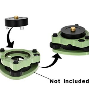 AdirPro Fixed Tribrach Adapter - Laser Adjuster - Optical Plummet Adapter - Level Surveying Adapter Adapter Base Tribrach Tripod for Mounting GPS