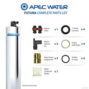 APEC Water Systems FUTURA-15 Premium 15 GPM Whole House Salt-Free Water Softener & Water Conditioner