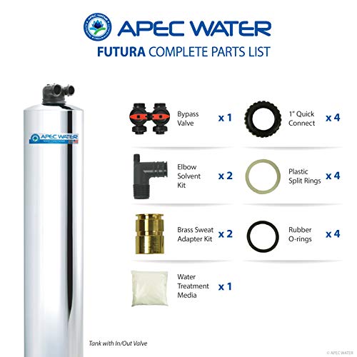 APEC Water Systems FUTURA-15 Premium 15 GPM Whole House Salt-Free Water Softener & Water Conditioner