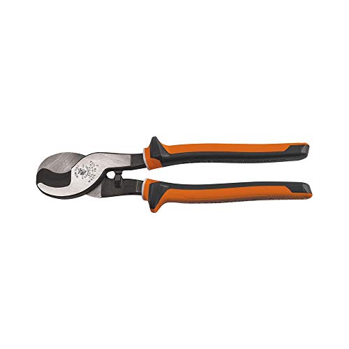 Klein Tools 63050-EINS Cable Cutters, Electricians Insulated Cable Cutter, Cuts Aluminum, Soft Copper, Communications Cable