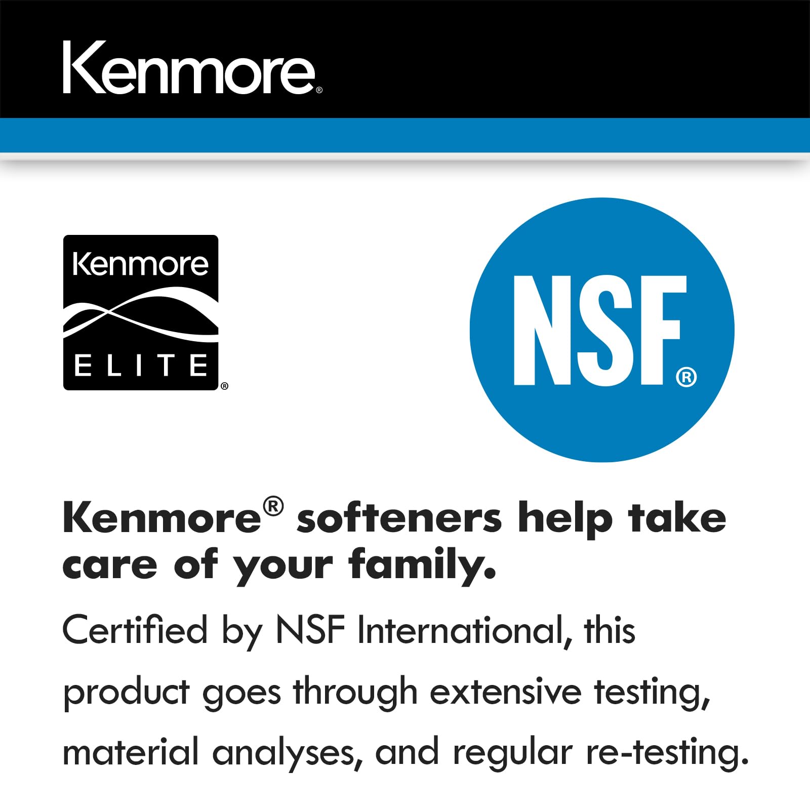 Kenmore 520 31k Grain Water Softener NSF International Certified Minerals, Barium, Radium, and Chlorine Taste & Odor | Reduce Hard Water in Your Home | Fully Programmable, Easy Install 2-in-1 System