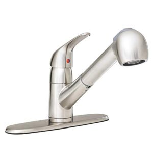 proflo pfxc5150 1.5 gpm single hole pull out kitchen faucet - includes escutcheon