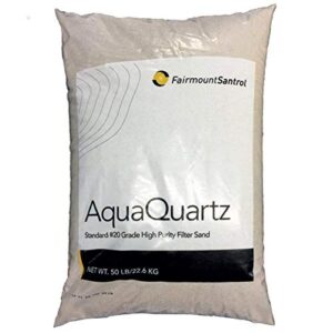 FairmountSantrol AquaQuartz-50 Pool Filter 20-Grade Silica Sand 50 Pounds, White