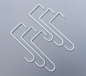 alumahangers made in usa. powder coated steel hangers - 3"x 8" lattice hanger (6 pack) "white" for alumawood lattice or pergola patio covers - easy to use and great for heavier decorating items!
