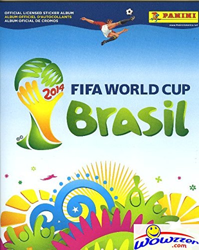 2014 FIFA World Cup Brazil Panini 72 Page Collectors Stickers Album with Bonus 10 Mint World Cup Stickers !