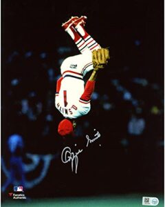 ozzie smith st. louis cardinals autographed 8" x 10" vertical flip photograph - autographed mlb photos