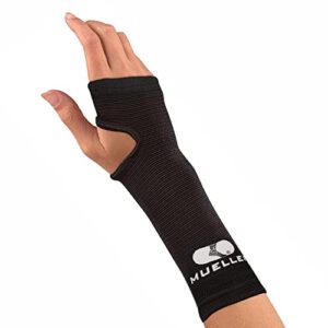 mueller elastic wrist support, black, regular (76058)