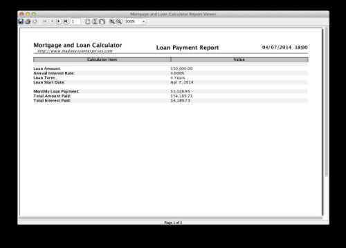 Mortgage And Loan Calculators 2.0 for Mac [Download]