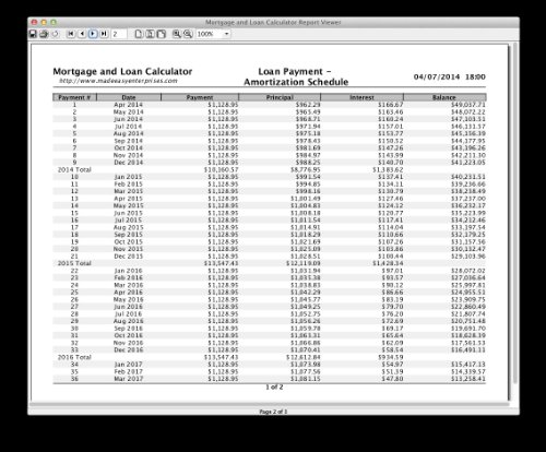 Mortgage And Loan Calculators 2.0 for Mac [Download]