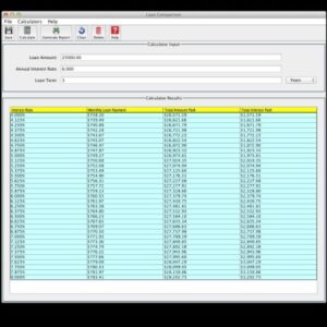 Mortgage And Loan Calculators 2.0 for Mac [Download]