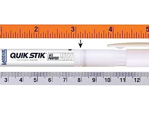 Markal 61126- Quik Stik All Purpose Mini, Solid Paint Marker, Perfect for Wood, Metal, Tire marking & Construction, Marks on Any Surface-Wet, Smooth, Rough, or Hot, White Color (12 Pk)