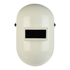 fibre-metal by honeywell pipeliner fiberglass welding helmet with ratchet headgear (110wh), white