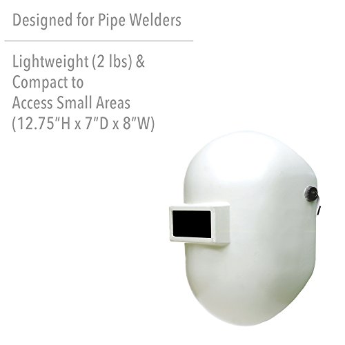 Fibre-Metal by Honeywell Pipeliner Fiberglass Welding Helmet with Ratchet Headgear (110WH), White