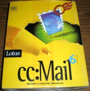 *new* lotus cc: mail cc:mail release 6 6.2 windows vintage - mobile e-mail for windows