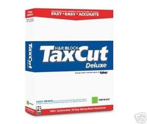 taxcut deluxe 2004 federal tax return software for windows - by h&r block