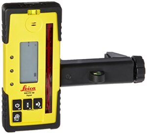 leica re 160 digital rugby rod eye 160 digital rotary laser receiver, yellow