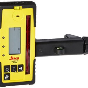 Leica RE 160 Digital Rugby Rod Eye 160 Digital Rotary Laser Receiver, Yellow