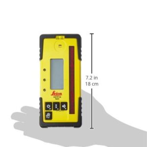 Leica RE 160 Digital Rugby Rod Eye 160 Digital Rotary Laser Receiver, Yellow