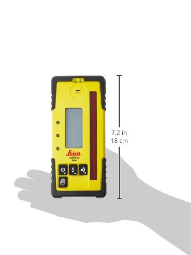 Leica RE 160 Digital Rugby Rod Eye 160 Digital Rotary Laser Receiver, Yellow