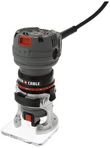 porter-cable porter cable router, variable speed, 1/4-inch laminate trimmer, 5.6-amp (pce6435)