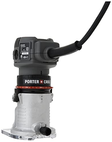 PORTER-CABLE Porter Cable Router, Variable Speed, 1/4-Inch Laminate Trimmer, 5.6-Amp (PCE6435)