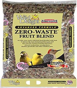 wild delight zero-waste fruit blend bird food, 20 lb