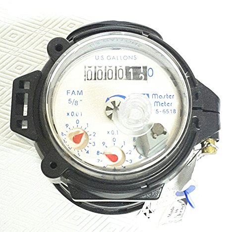 3/4" Master Meter FAM-34 Polymer Cold Water Meter USG Gallons Pulse Output