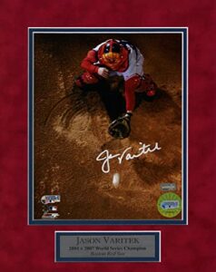 jason varitek autograph photo aerial view 11×14 - autographed mlb photos