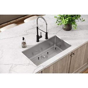 Elkay ECTSRS33229TBG1 Crosstown Single Bowl Dual Mount Stainless Steel Sink Kit