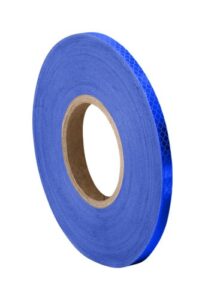 3m 3435 blue micro prismatic sheeting reflective tape, 0.125" x 50 yd (1 roll)