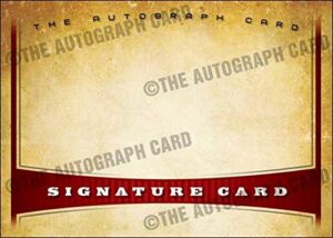 the blank autograph card #uni universal signature autographed card - ideal for anyone any sport any person (movie stars artists celebrities)