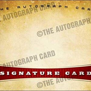 The Blank Autograph Card #UNI Universal Signature Autographed Card - Ideal for ANYONE Any Sport Any Person (Movie Stars Artists Celebrities)