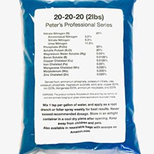 Peter's 20-20-20. 2 Pounds. General Purpose Water Soluble Fertilizer with Micro Nutrients.