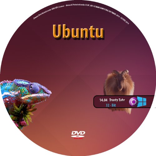 Ubuntu Linux 14.04 32-Bit Desktop Live DVD LTS -Replace Windows