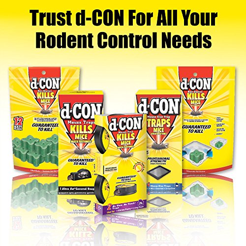 d-CON Corner Fit Mouse Poison Bait Station, 1 Trap + 2 Bait Refills