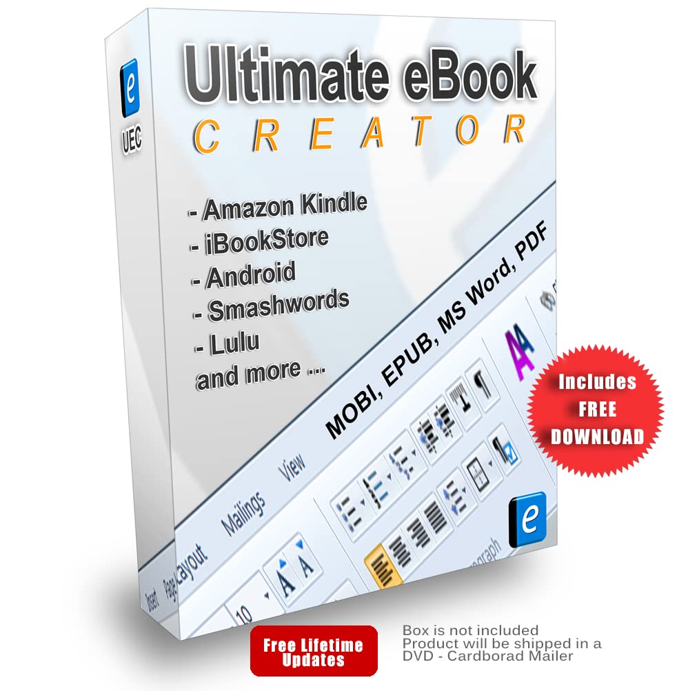 Ultimate eBook Creator - eBook Creation Software MOBI, EPUB, Word, PDF - format eBooks and print books for Amazon Kindle self publishing, iBookstore, Android Devices, Smart Phones, Tablets
