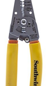 Southwire - 58278440 Tools & Equipment SNM1012 10-12 AWG Ergonomic Handles NM Cable Wire Stripper/Cutter