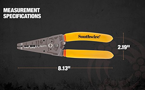 Southwire - 58278440 Tools & Equipment SNM1012 10-12 AWG Ergonomic Handles NM Cable Wire Stripper/Cutter