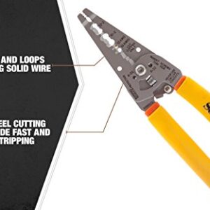 Southwire - 58278440 Tools & Equipment SNM1012 10-12 AWG Ergonomic Handles NM Cable Wire Stripper/Cutter